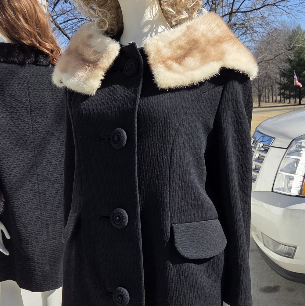Forstmann Vintage 50'-60's Black Coat